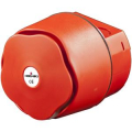 SIRENA ELETTRONICA CONVENZIONALE A BASSO ASSORBIMENTO, POT. AC. 112dB A 1m, ALIM. 24Vdc, CONT. PLASTICO ROSSO, IP66